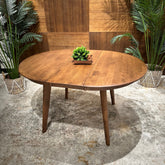 41 ROUND EDT EXTENDABLE DINING TABLE| Extendable Round Dining Table for 4-6, Modern Kitchen Table, Perfect for Small Space, Easy Assembly, Space Saving